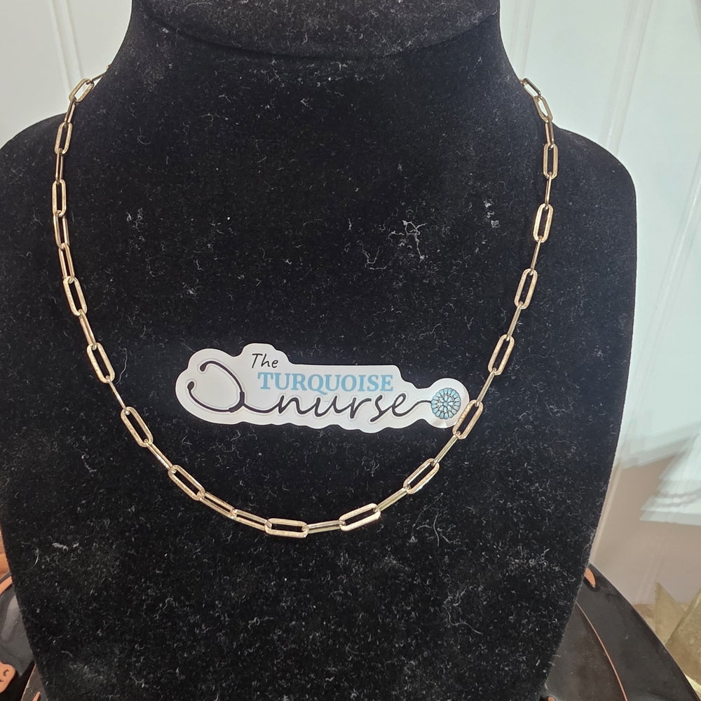 Sterling Silver Paperclip Chain Necklace